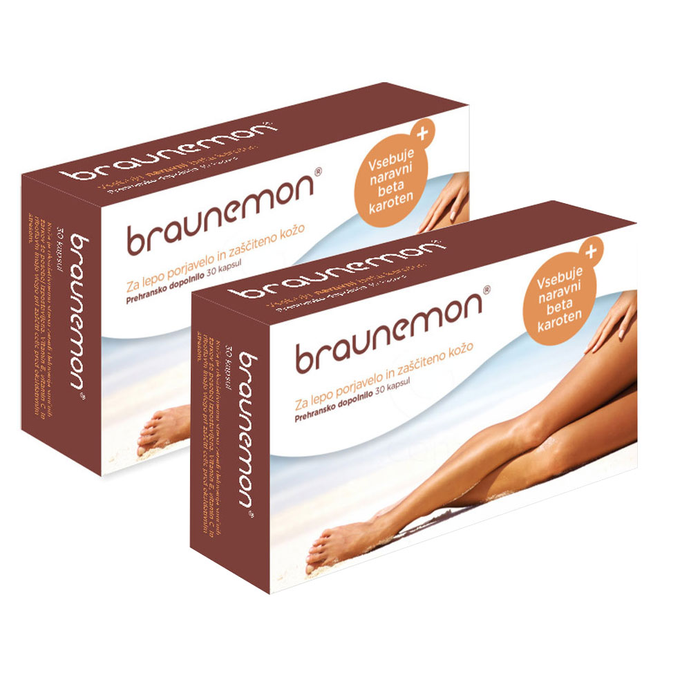 Braunemon kapsule za porjavenje - paket (2 x 30 kapsul)