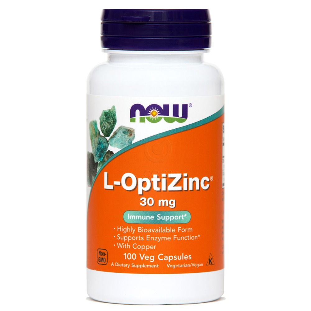 Cink (L-OptiZinc) 30 mg NOW, kapsule (100 kapsul)
