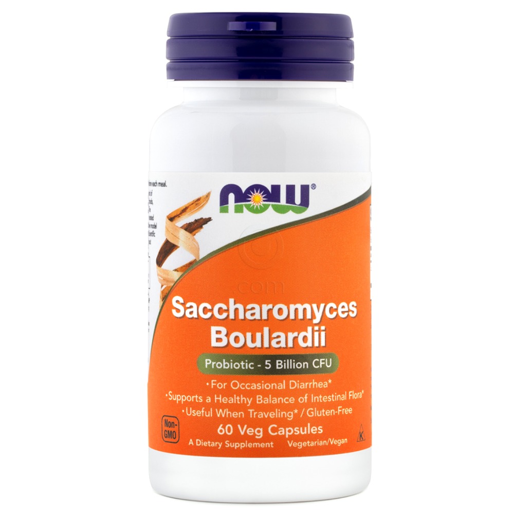 Saccharomyces boulardii NOW, kapsule (60 kapsul)