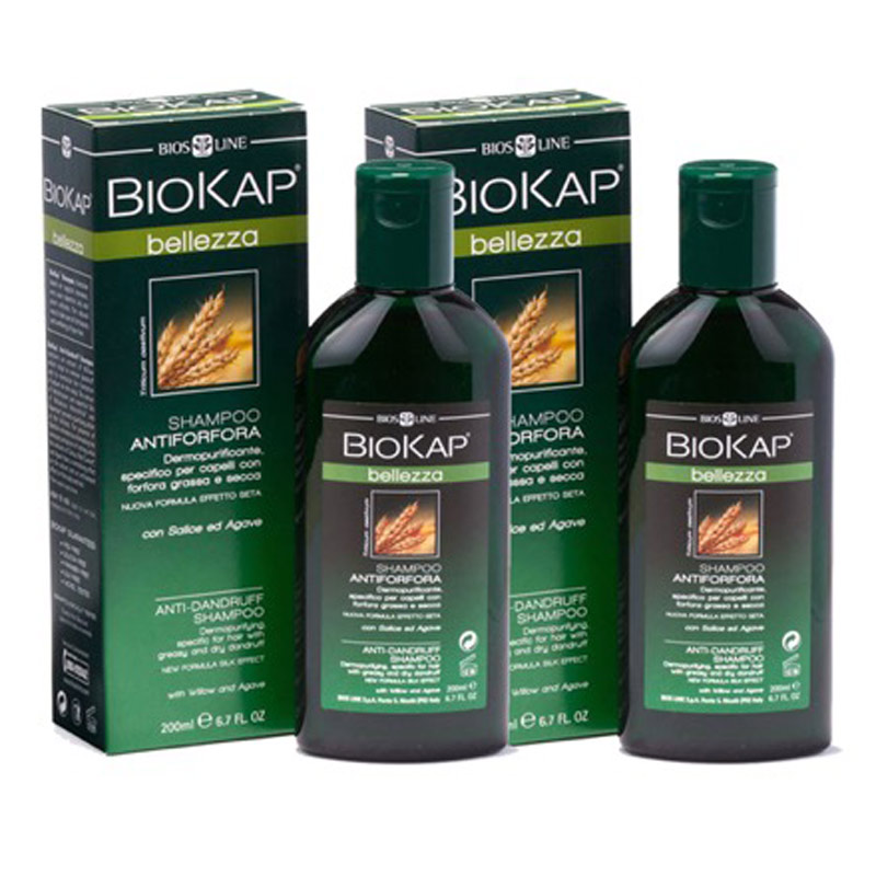 BioKap, set šamponov proti prhljaju (2 x 200 ml)