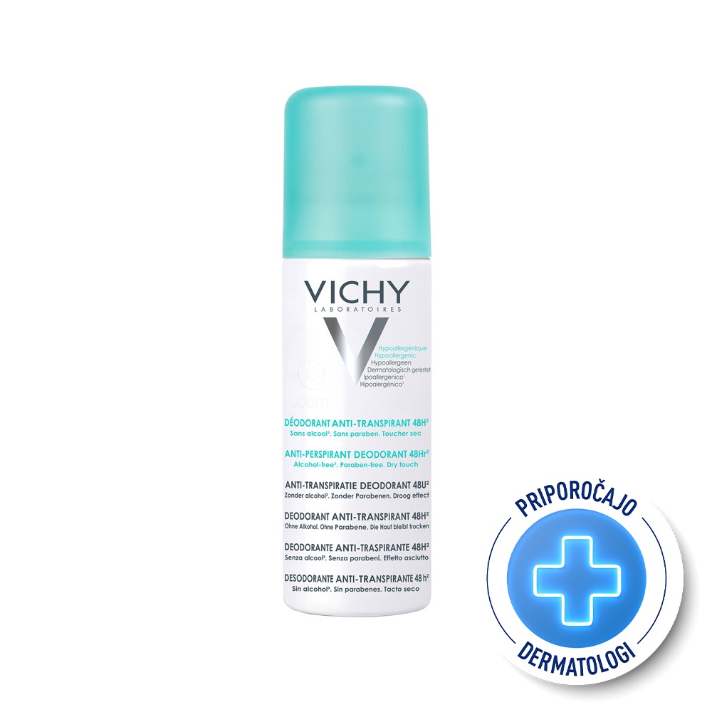 Vichy Deo, dezodorant z antiperspirantom v razpršilu (125 ml)