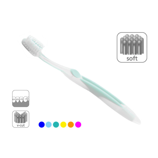 Paro Ortho brush, zobna ščetka za ortodonske aparate (1 ščetka)