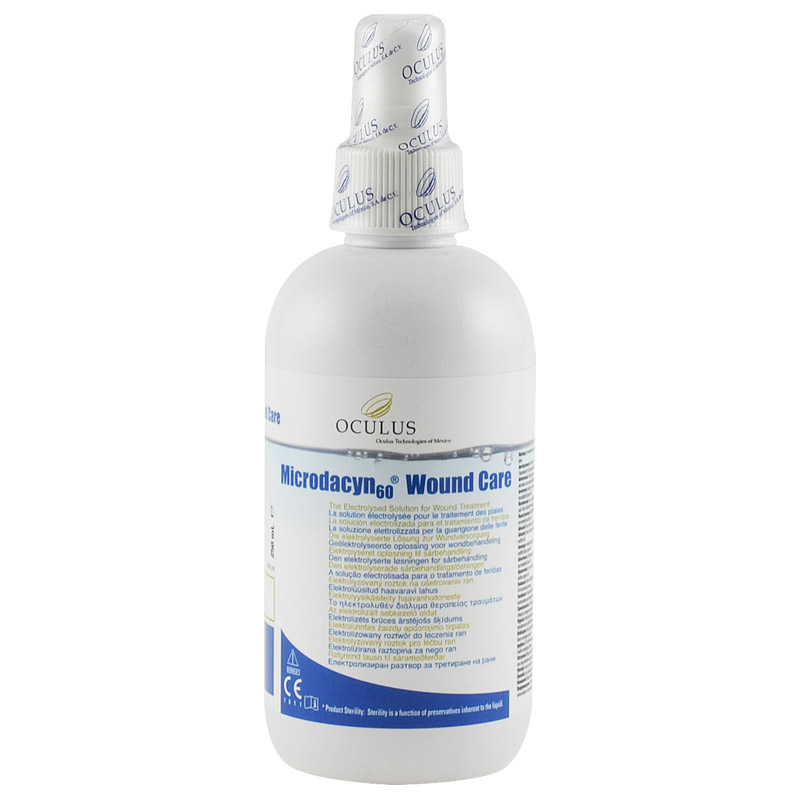 Microdacyn 60, raztopina za rane v pršilu - 250 ml