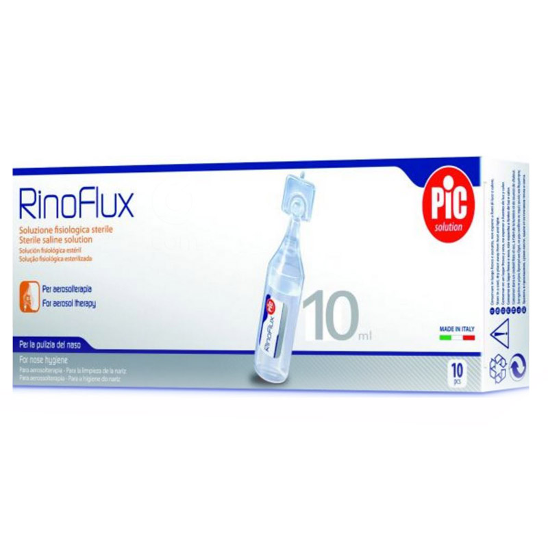 PIC Rinoflux, sterilna fiziološka raztopina - 10 x 10 ml