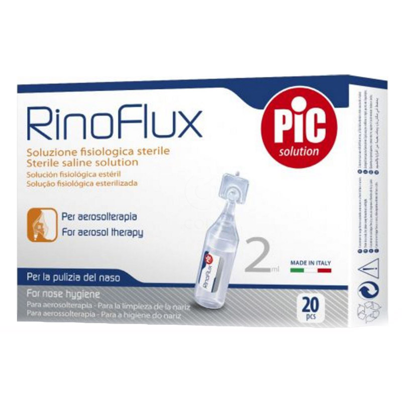 PIC Rinoflux, sterilna fiziološka raztopina - 20 x 2 ml