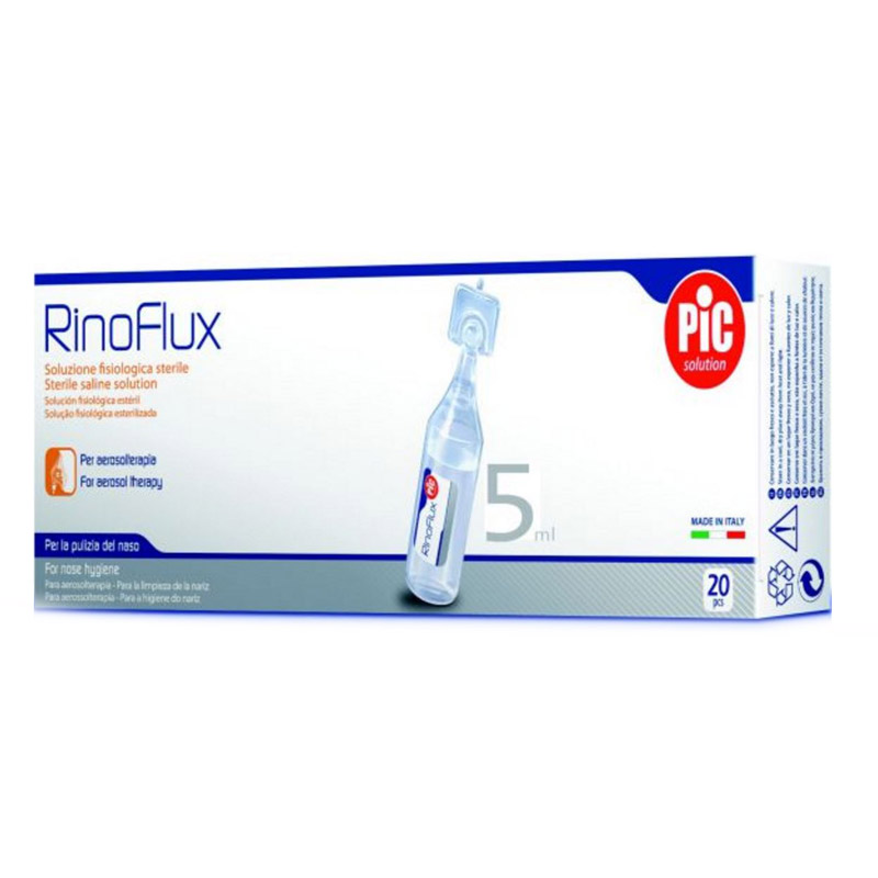 PIC Rinoflux, sterilna fiziološka raztopina - 20 x 5 ml