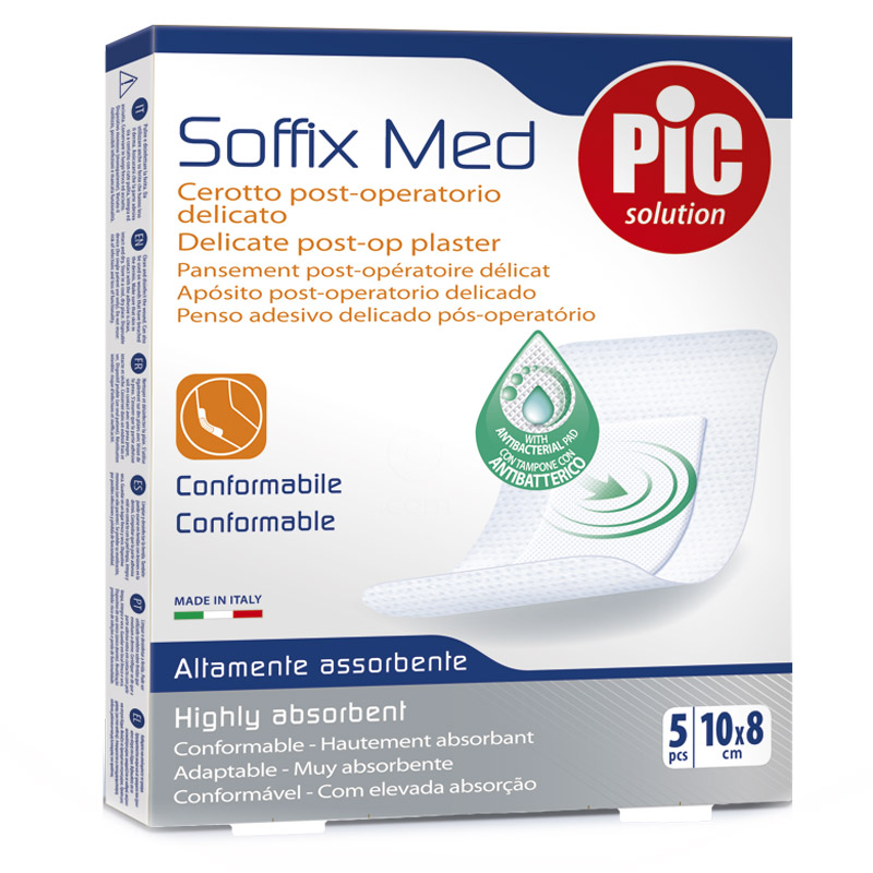 PIC Soffix Med pooperativni obliži - 10 x 8 cm