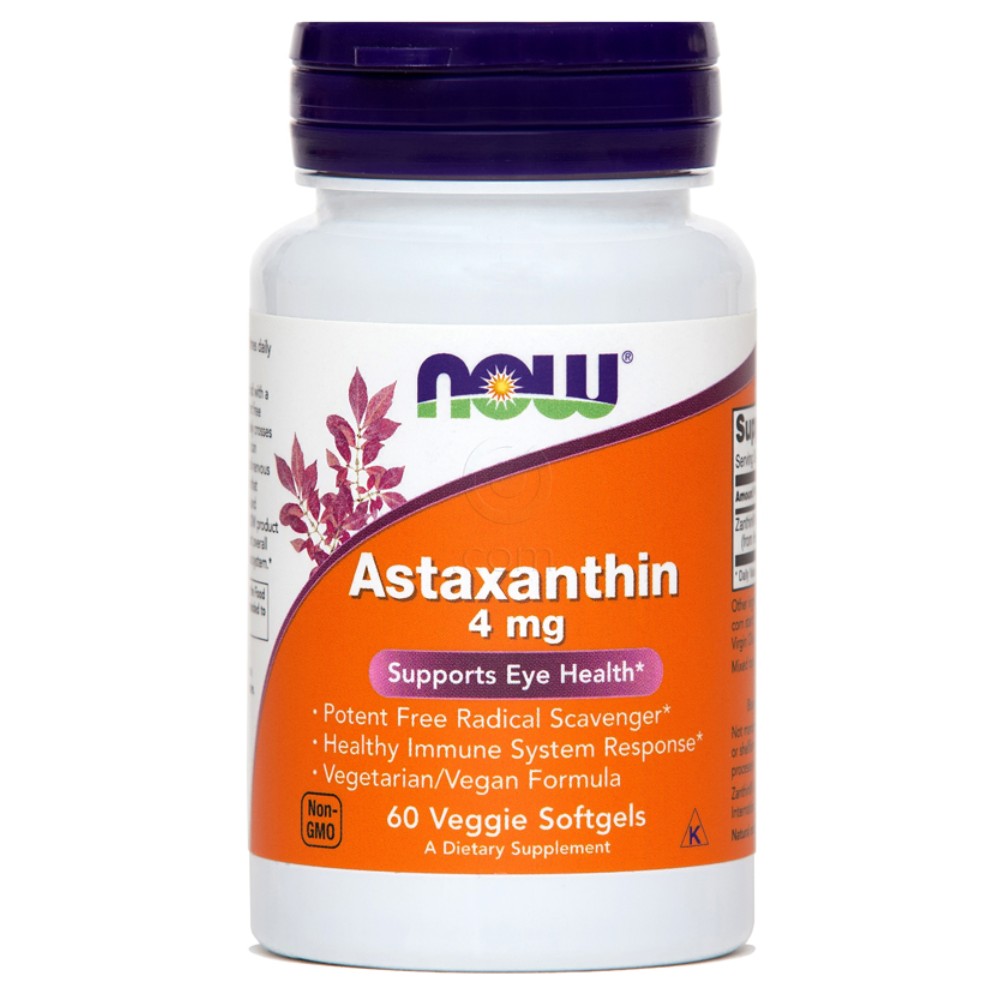 Astaksantin NOW, kapsule (60 kapsul)