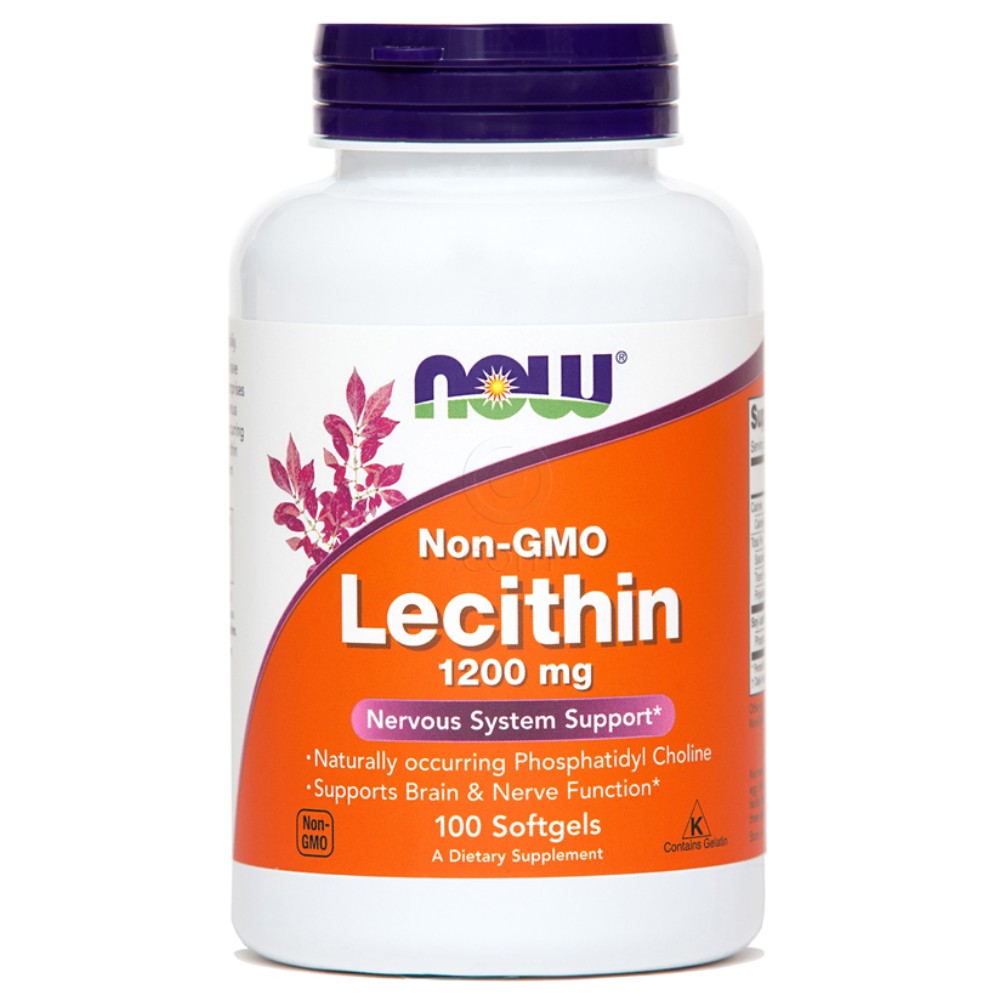 Lecitin 1200 NOW, kapsule (100 kapsul)