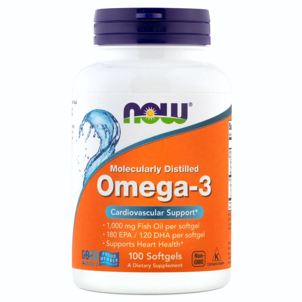 Omega 3 1000 mg NOW, kapsule (100 kapsul)