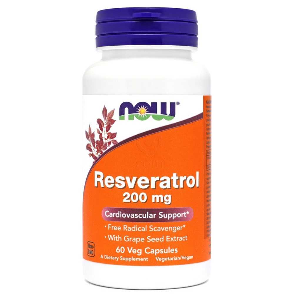 Resveratrol 200 mg NOW, kapsule (60 kapsul)