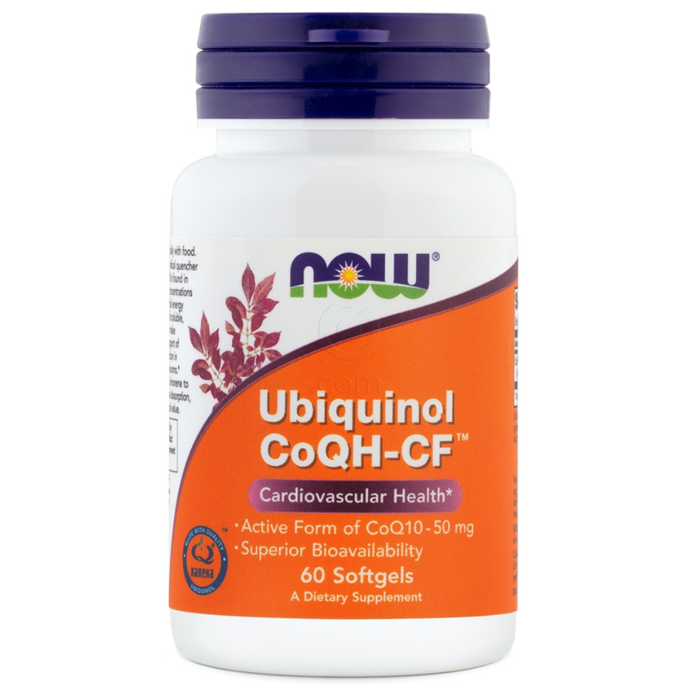 Ubiquinol CoQH-CF 50 mg NOW, kapsule (60 kapsul)
