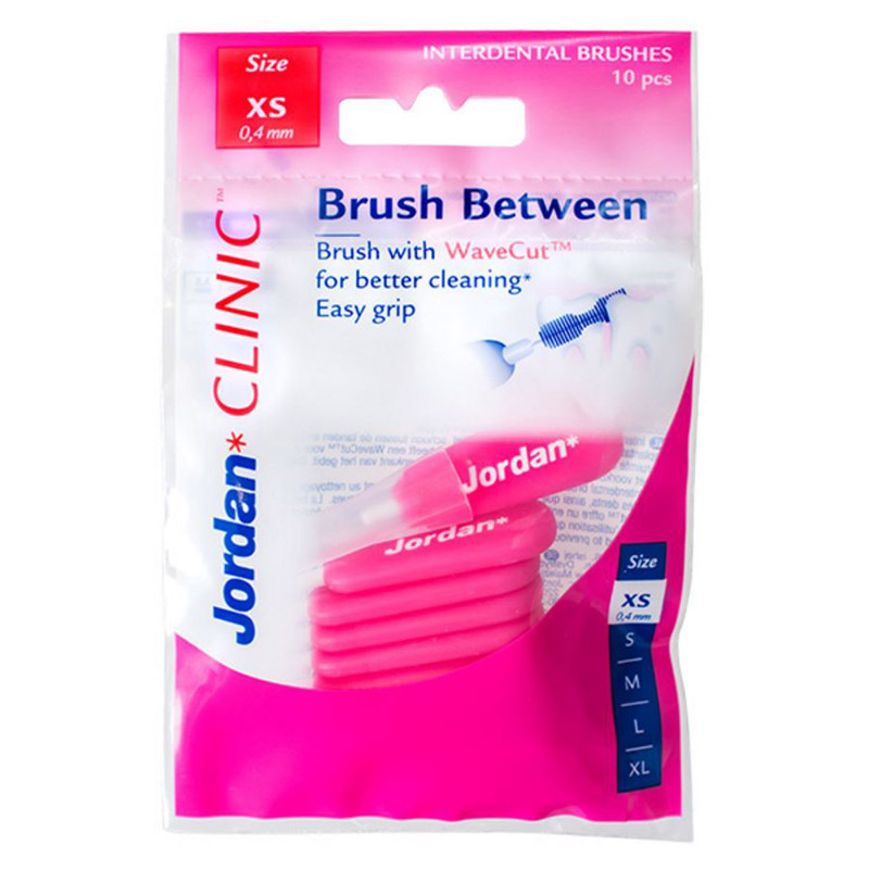 Jordan Brush Between - Roza, 0,4 mm (10 medzobnih ščetk)
