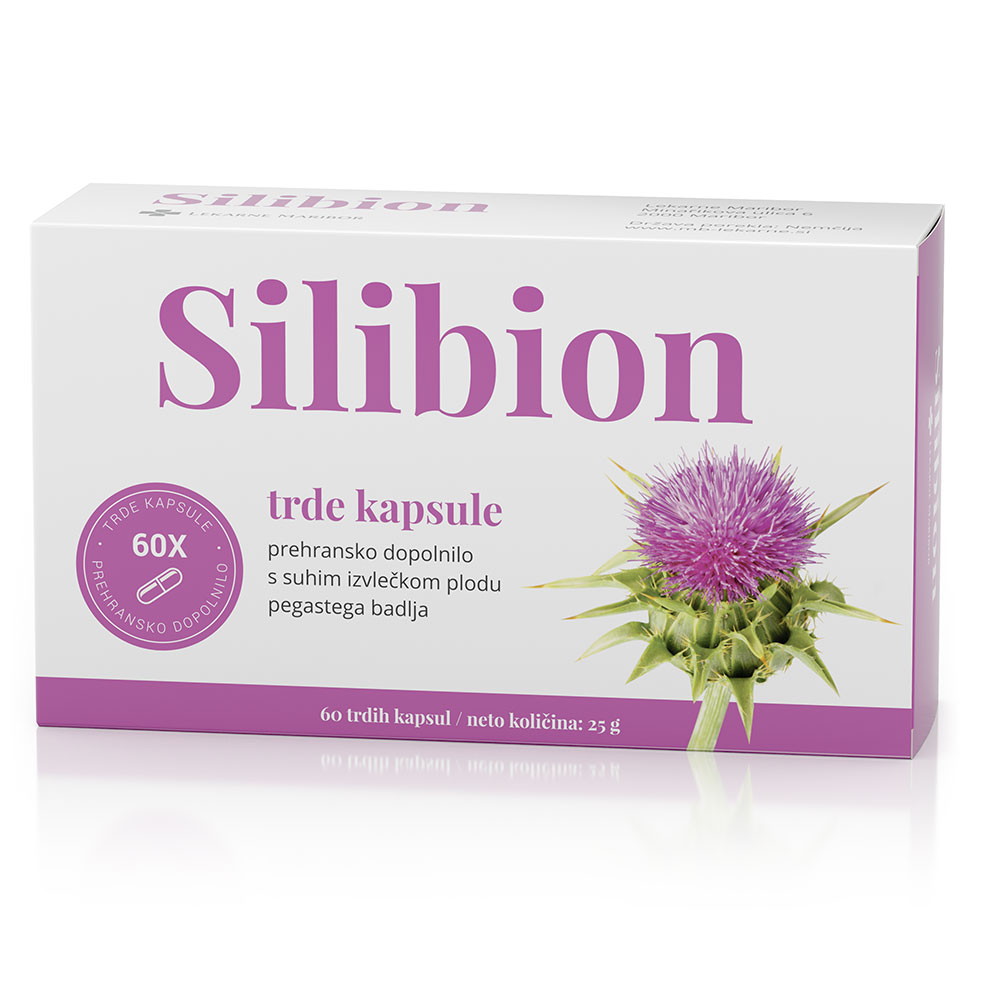 Silibion, kapsule s pegastim badljem (60 kapsul)