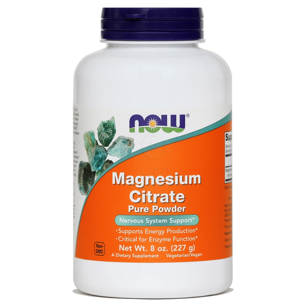 Magnezijev citrat NOW, prah (227 g)