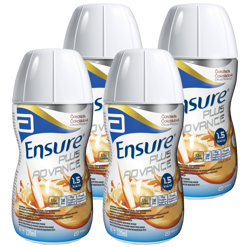 Ensure Plus Advance, kava - 4 x 220 ml