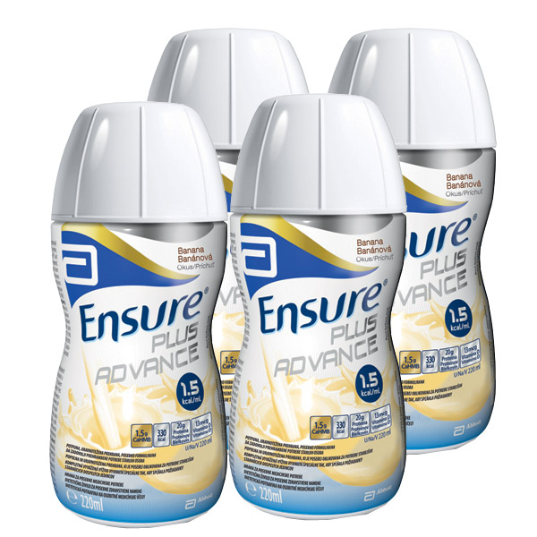 Ensure Plus Advance, banana - 4 x 220 ml