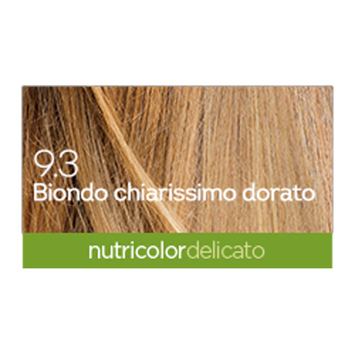 BioKap Nutricolor Delicato 9.3, barva za lase  - svetlo zlato blond (140 ml)