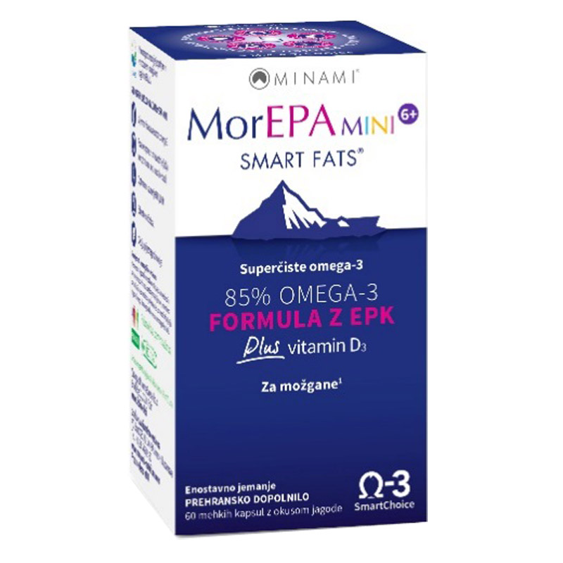 MorEPA Mini 6+, kapsule (60 kapsul)