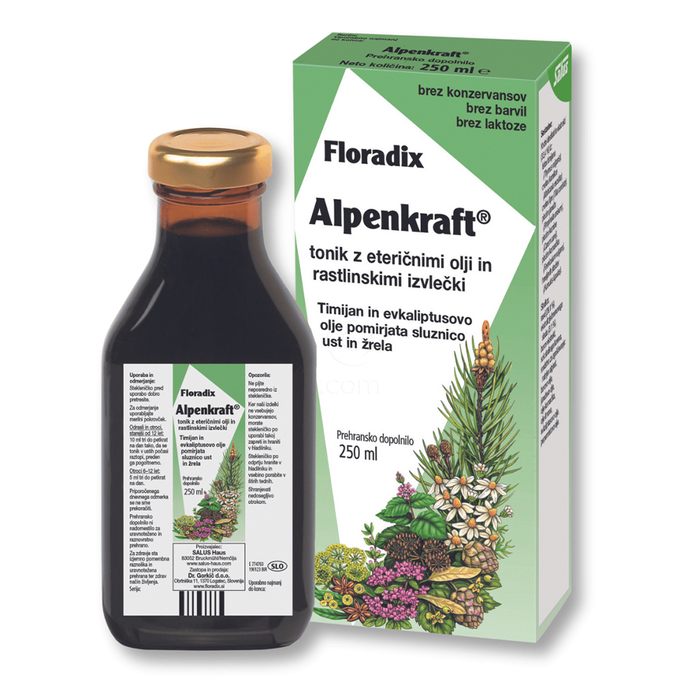 Alpenkraft Floradix, medeni tonik (250 ml)