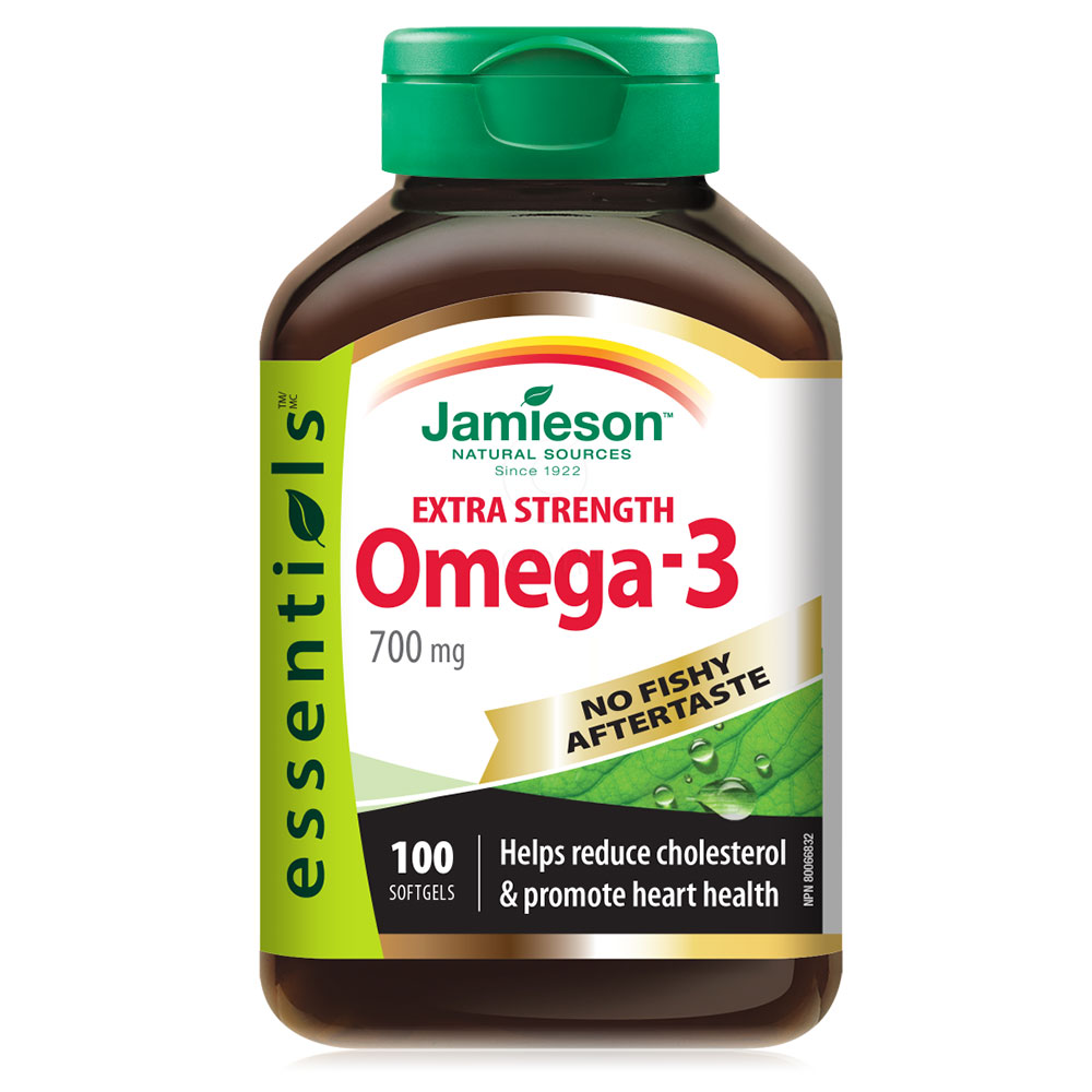 Jamieson Omega 3 Ekstra moč brez priokusa po ribah, kapsule (100 kapsul)