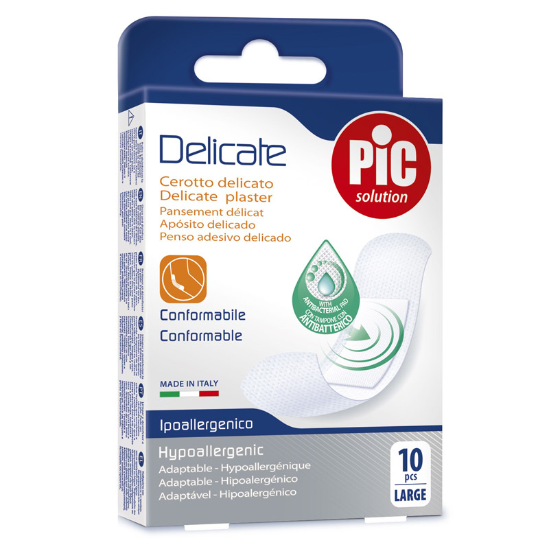PIC Delicate, antibakterijski obliži - L (10 obližev)