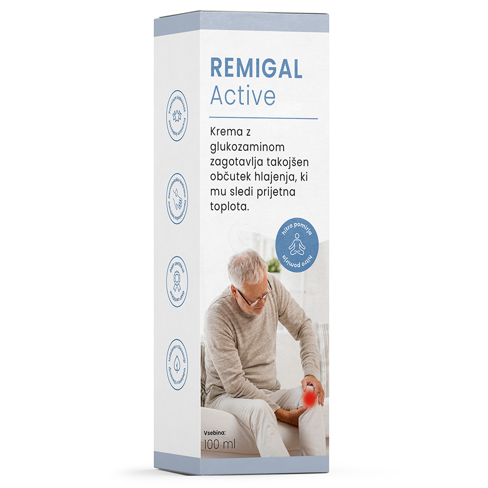 Remigal Active, krema z glukozaminom (100 ml)