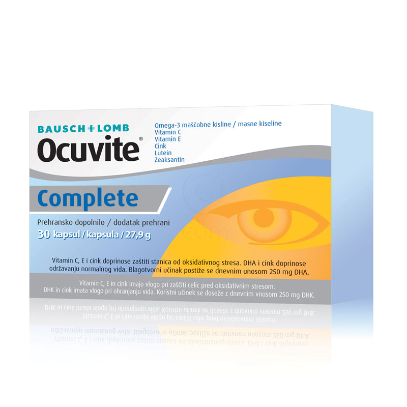 Ocuvite Complete, kapsule - paket (3 x 30 kapsul)