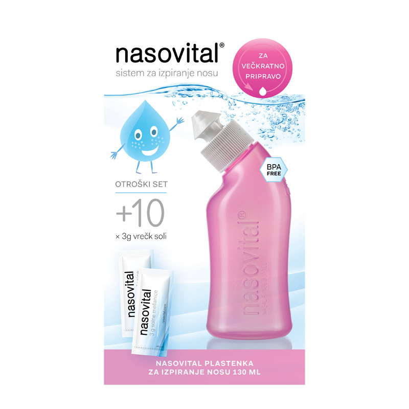 Nasovital, otroški set - roza