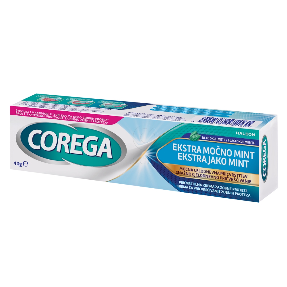 Corega Extra Strong, pričvrstilna krema za proteze (40 g)