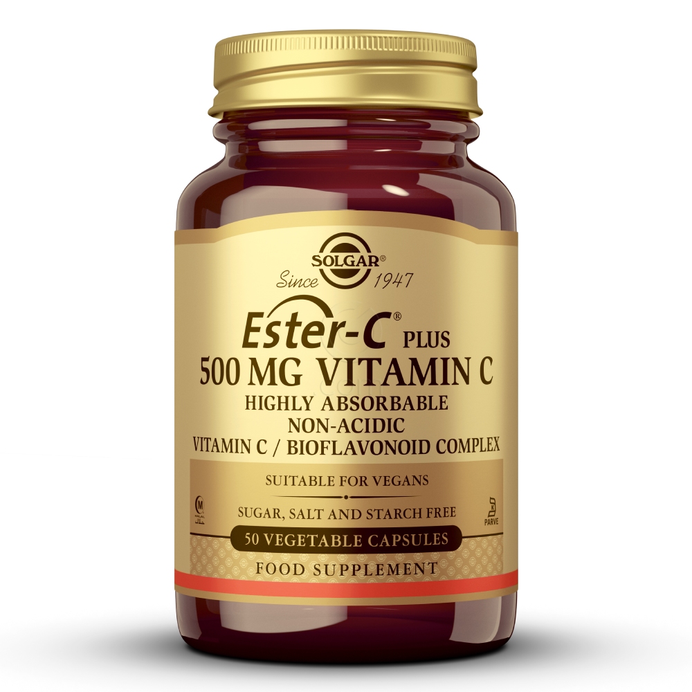 Solgar Ester-C Plus 500 mg, kapsule (50 kapsul)