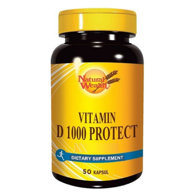 Natural Wealth Vitamin D 1000 Protect, kapsule (50 tablet)