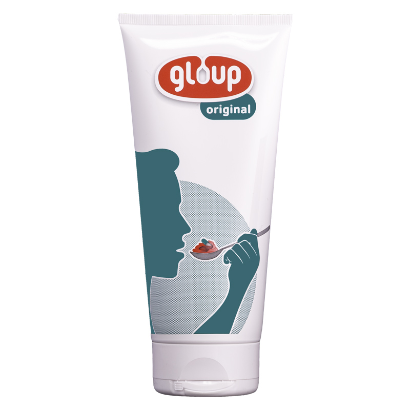 Gloup gel za lažje požiranje zdravil - jagoda/banana (150 ml)