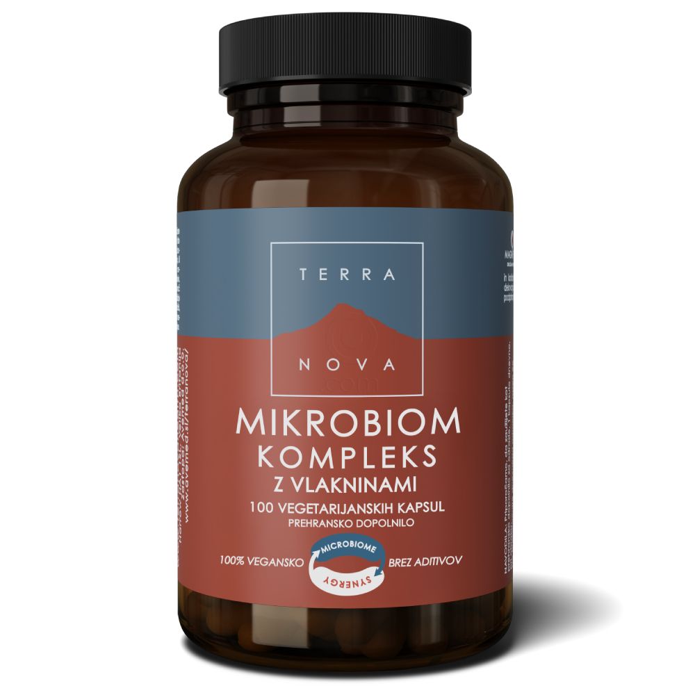 Terranova Mikrobiom kompleks z vlakninami, kapsule (100 kapsul)