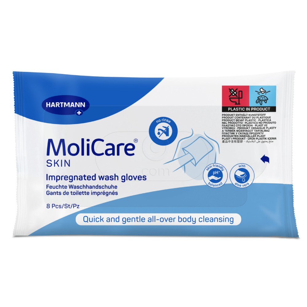 Molicare Skin, čistilne rokavice (8 rokavic)