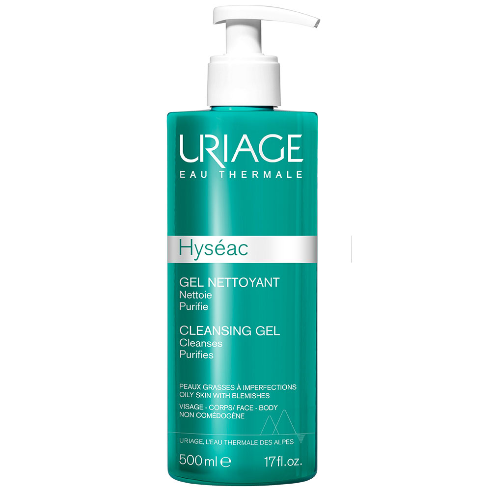 Uriage Hyseac, dermatološki gel za umivanje - 500 ml