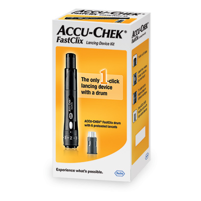 Accu-Chek Fastclix, lancetnik (1 lancetnik + 6 lancet)