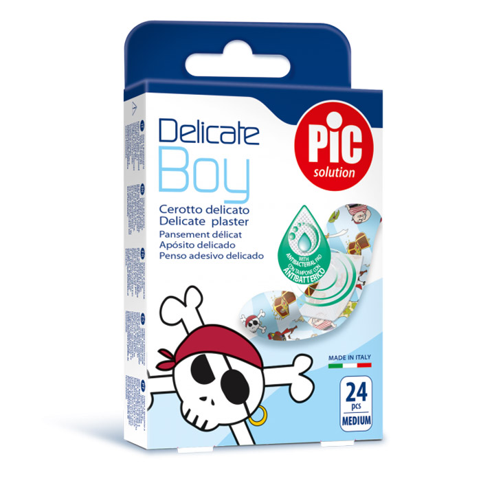PIC Delicate Boy, antibakterijski obliž za dečke (24 obližev)