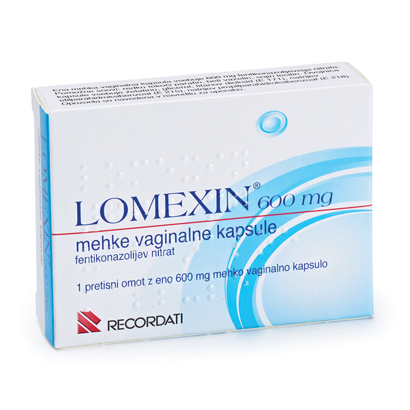 Lomexin 600 mg, mehke vaginalne kapsule