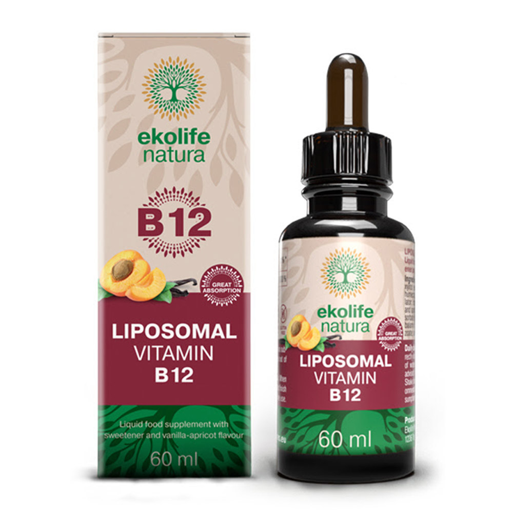 Ekolife Natura liposomski vitamin B12, tekočina (60 ml)