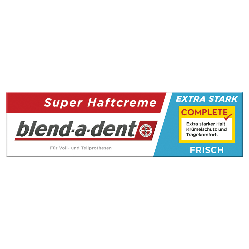 Blend-a-dent complete, pričvrstilna krema za zobne proteze - meta (47 ml)