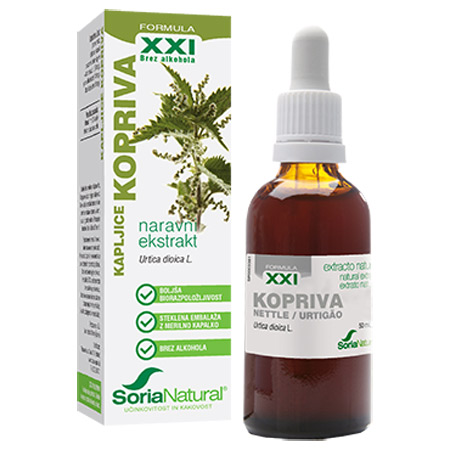 Soria Natural Kopriva XXI, kapljice (50 ml)