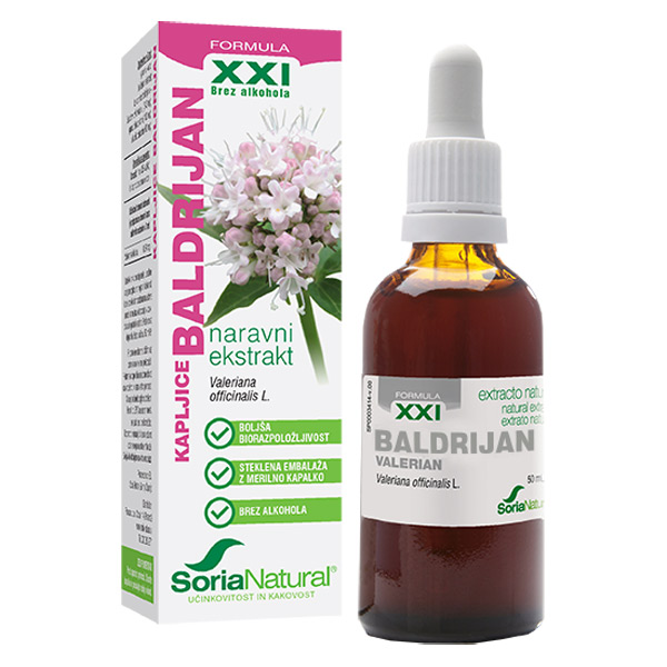Soria Natural Baldrijan XXI, kapljice (50 ml)