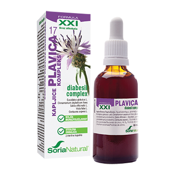 Soria Natural Plavica kompleks XXI, kapljice (50 ml)