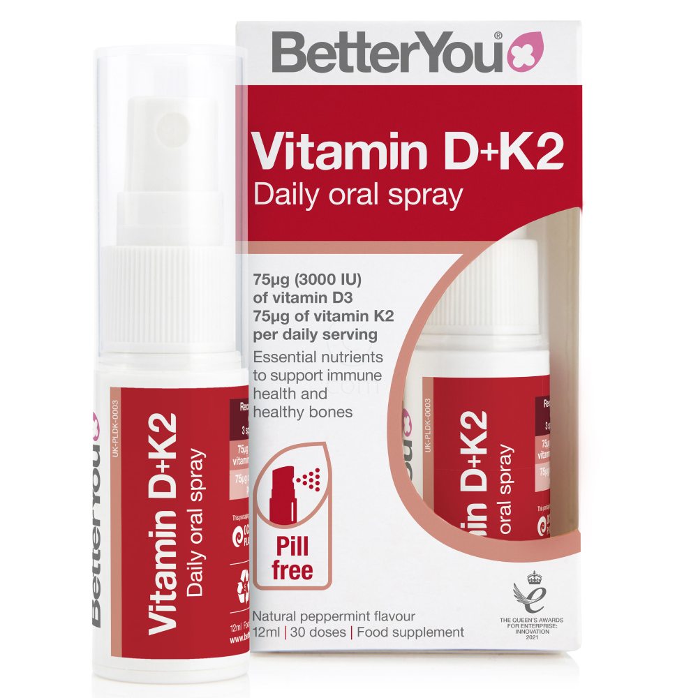 BetterYou, vitamin D3 in K2 v pršilu (12 ml)