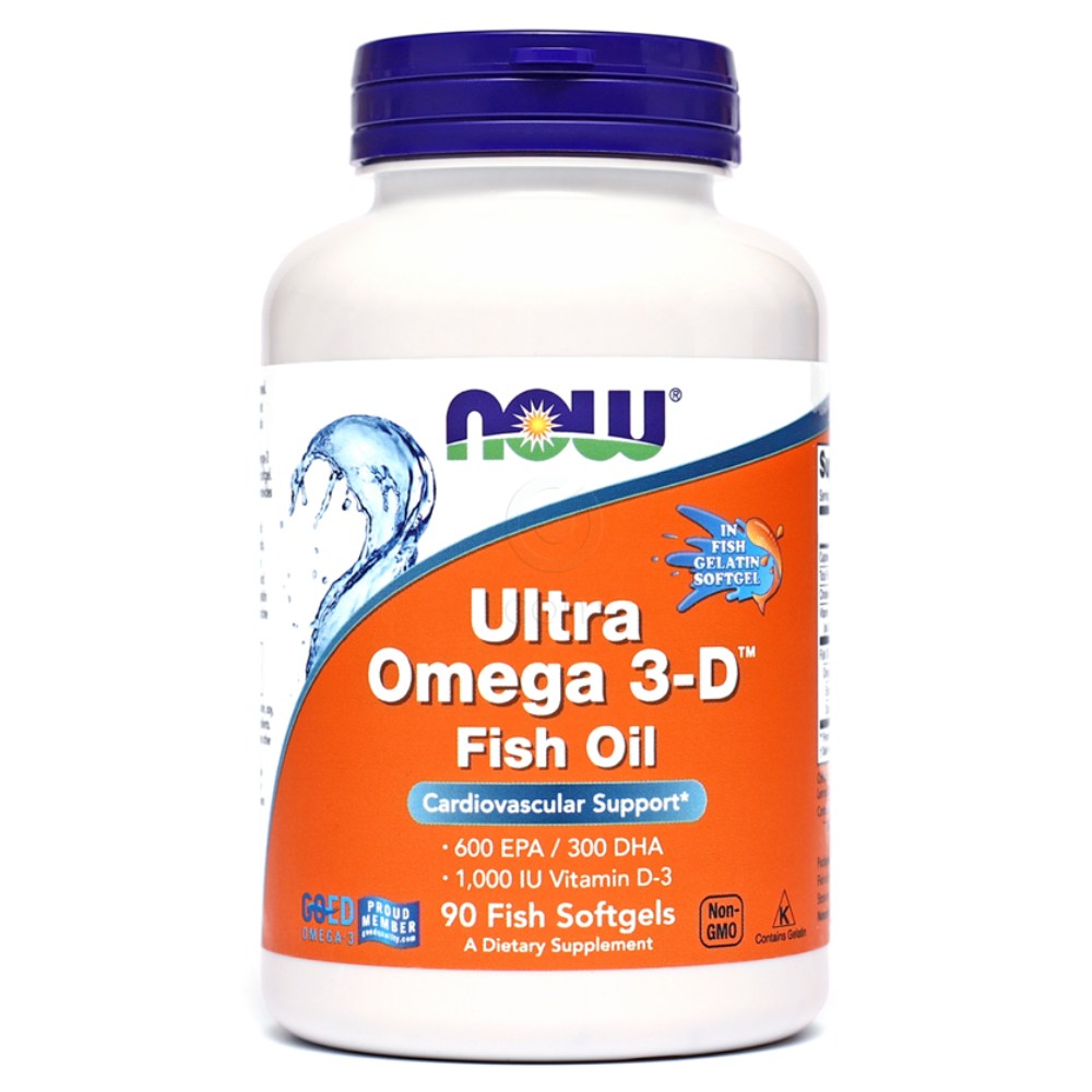 Ultra Omega 3-D NOW, kapsule (90 mehkih kapsul)