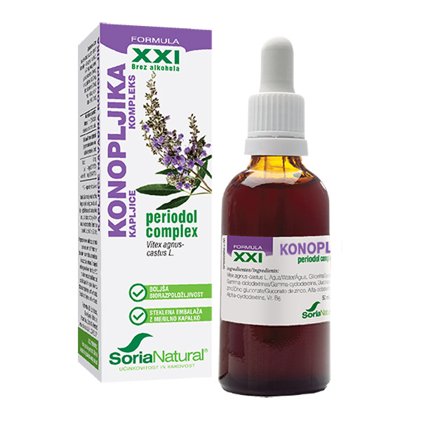 Soria Natural Konopljika kompleks XXI, brezalkoholne kapljice (50 ml)