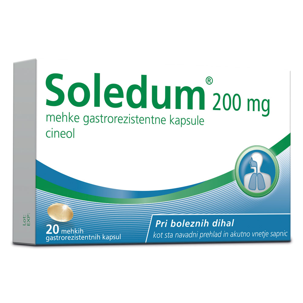 Soledum 200 mg, mehke gastrorezistentne kapsule (20 kapsul)