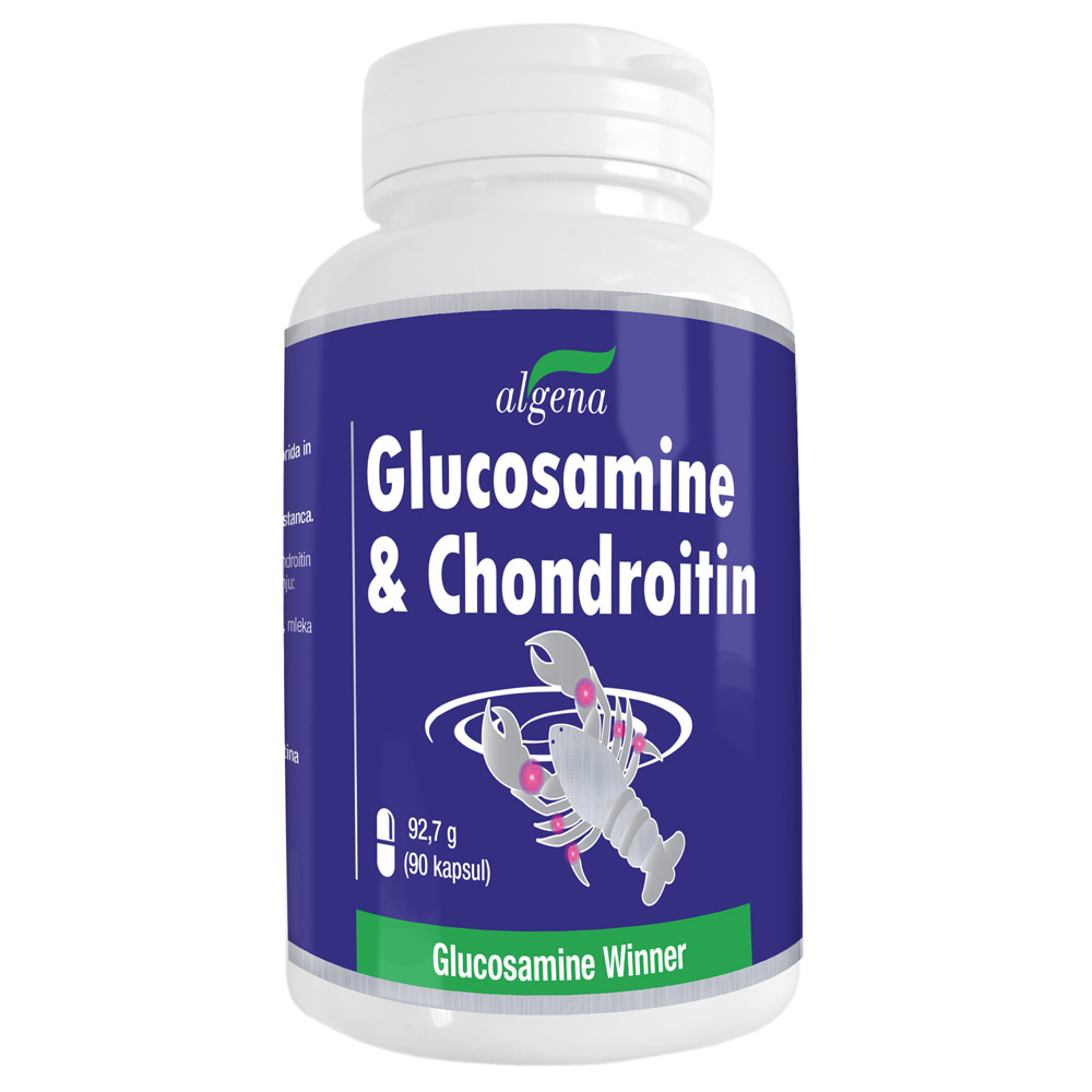 Algena Glukozamin in Hondrotoin, kapsule (90 kapsul)