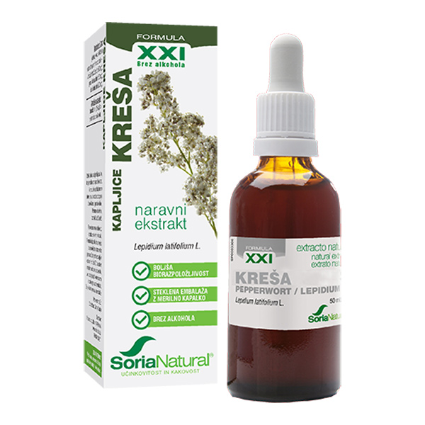 Soria Natural Kreša XXI, brezalkoholne kapljice (50 ml)
